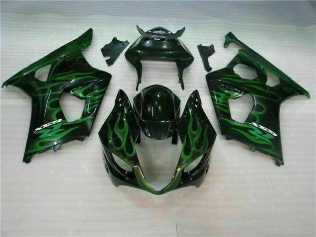Grün Schwarz 03-04 GSXR 1000 Motorrad Verkleidung Grün Schwarz 03-04 GSXR 1000 Motorrad Verkleidung
