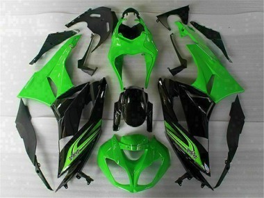 Grün Schwarz 09-12 ZX6R Motorrad Verkleidungen