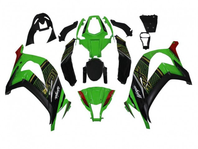 Grün Schwarz 11-15 ZX10R Motorrad Verkleidung Grün Schwarz 11-15 ZX10R Motorrad Verkleidung