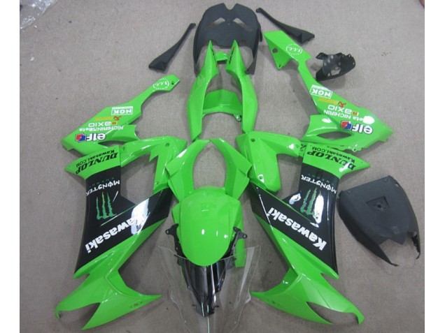 Grün Schwarz Monster 08-10 ZX10R Motorrad Verkleidung Grün Schwarz Monster 08-10 ZX10R Motorrad Verkleidung