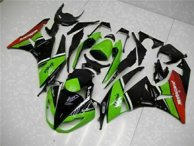 Grün Schwarz Rot 09-12 ZX6R Motorrad Verkleidung