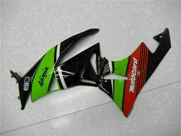 Grün Schwarz Rot 09-12 ZX6R Motorrad Verkleidung