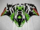 Grün Schwarz Rot 09-12 ZX6R Motorrad Verkleidung