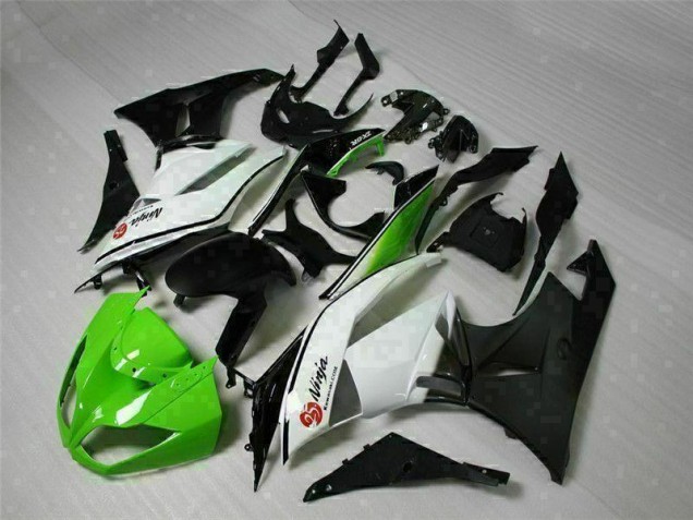 Grün Schwarz Weiß 25 09-12 ZX6R Motorrad Verkleidung Grün Schwarz Weiß 25 09-12 ZX6R Motorrad Verkleidung