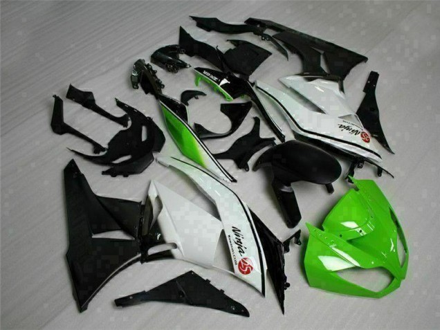Grün Schwarz Weiß 25 09-12 ZX6R Motorrad Verkleidung Grün Schwarz Weiß 25 09-12 ZX6R Motorrad Verkleidung