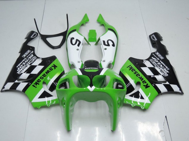 Grün Schwarz und Weiß 96-03 ZX7R Motorrad Verkleidung