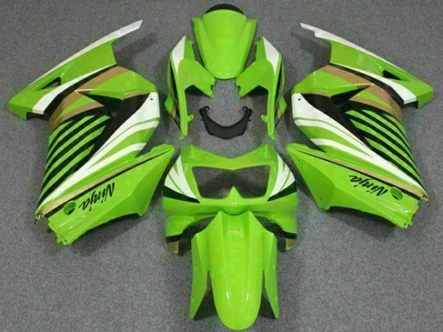 Grün Weiß Schwarz Ninja 08-12 EX250 Motorrad Verkleidung Grün Weiß Schwarz Ninja 08-12 EX250 Motorrad Verkleidung