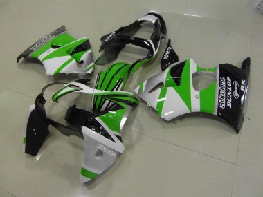 Grün weiße Streifen 00-02 ZX6R Motorrad Verkleidung