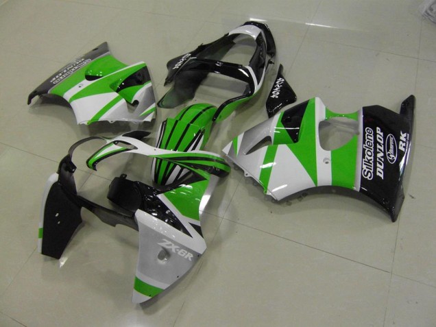 Grün weiße Streifen 00-02 ZX6R Motorrad Verkleidung Grün weiße Streifen 00-02 ZX6R Motorrad Verkleidung