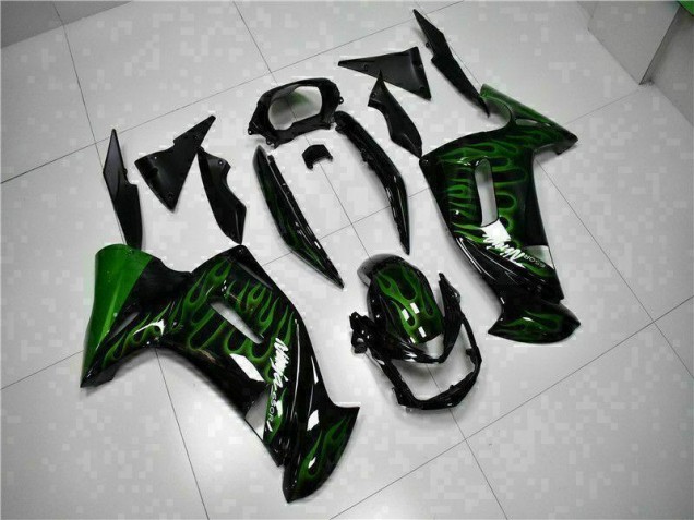 Grüne Flamme 06-08 EX650 Motorrad Verkleidung
