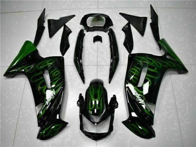 Grüne Flamme 06-08 EX650 Motorrad Verkleidung