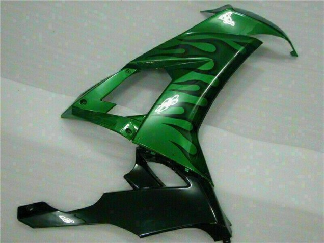 Grüne Flamme 08-10 ZX10R Motorrad Verkleidung Grüne Flamme 08-10 ZX10R Motorrad Verkleidung