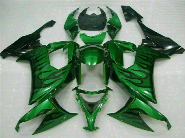 Grüne Flamme 08-10 ZX10R Motorrad Verkleidung Grüne Flamme 08-10 ZX10R Motorrad Verkleidung