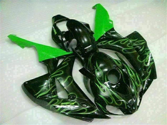 Grüne Flamme Schwarz 06-07 CBR1000RR Motorrad Verkleidung Grüne Flamme Schwarz 06-07 CBR1000RR Motorrad Verkleidung
