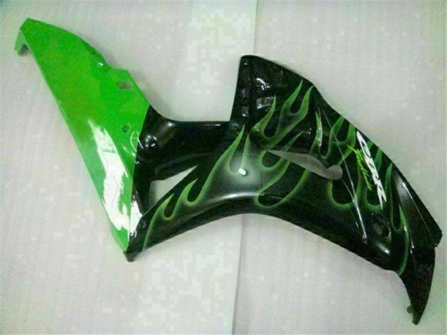 Grüne Flamme Schwarz 06-07 CBR1000RR Motorrad Verkleidung Grüne Flamme Schwarz 06-07 CBR1000RR Motorrad Verkleidung