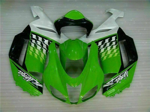 Grüner weißer Ninja 07-08 ZX6R Motorrad Verkleidung Grüner weißer Ninja 07-08 ZX6R Motorrad Verkleidung