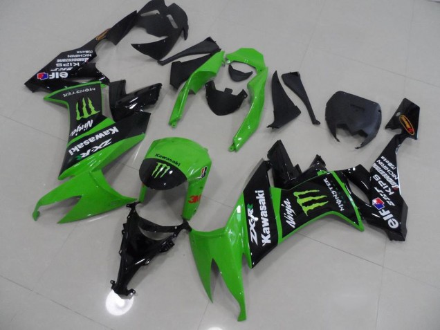 Grünes und Schwarz Monster 08-10 ZX10R Motorrad Verkleidung Grünes und Schwarz Monster 08-10 ZX10R Motorrad Verkleidung