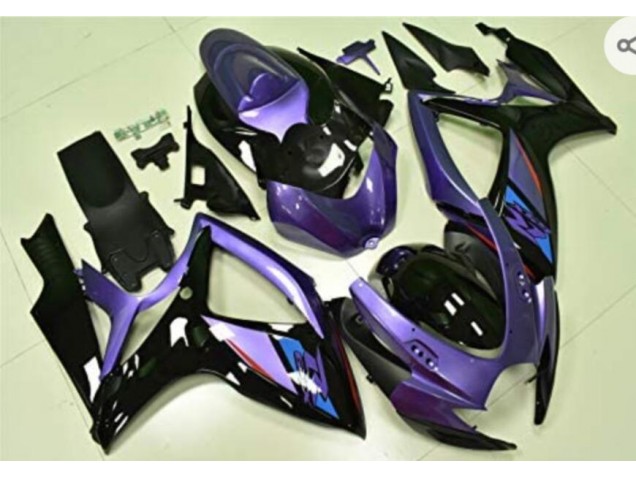 Lila Schwarz 06-07 GSXR 600/750 Motorrad Verkleidung Lila Schwarz 06-07 GSXR 600/750 Motorrad Verkleidung