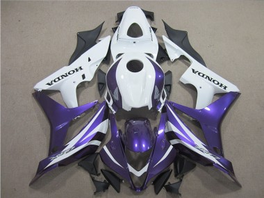 Lila Weiß 07-08 CBR600RR Motorrad Verkleidung