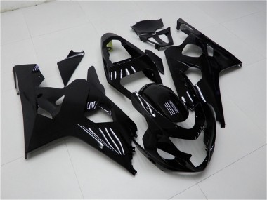 Glänzendes Schwarz 2004-2005 Suzuki GSXR 600/750 Motorrad Verkleidung