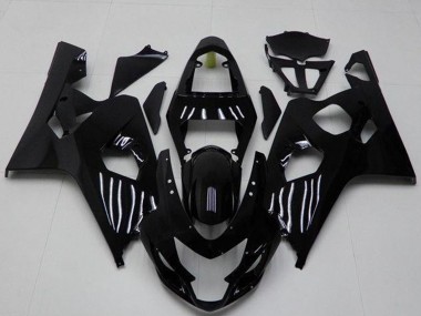 Glänzendes Schwarz 2004-2005 Suzuki GSXR 600/750 Motorrad Verkleidung