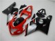 Rot Silber Schwarz 2004-2005 Suzuki GSXR 600/750 Motorrad Verkleidung