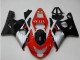 Rot Silber Schwarz 2004-2005 Suzuki GSXR 600/750 Motorrad Verkleidung