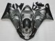 Grau Schwarz Flamme 2004-2005 Suzuki GSXR 600/750 Motorrad Verkleidung