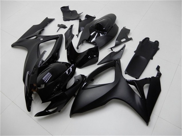 Matt Schwarz Glänzendes Schwarz 2006-2007 Suzuki GSXR 600/750 Motorrad Verkleidung