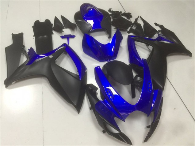 Blau Matt Schwarz 2006-2007 Suzuki GSXR 600/750 Motorrad Verkleidung