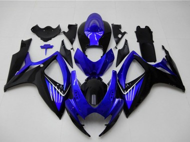 Blau Glänzendes Schwarz 2006-2007 Suzuki GSXR 600/750 Motorrad Verkleidung