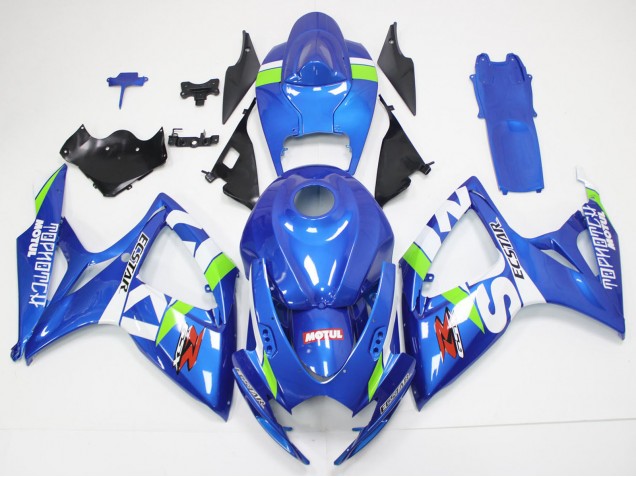 Blau Weiß Grün Rot 2006-2007 Suzuki GSXR 600/750 Motorrad Verkleidung