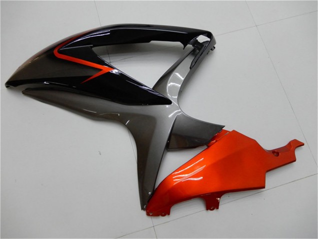 Orange Grau Glänzendes Schwarz 2008-2010 Suzuki GSXR 600/750 Motorrad Verkleidung