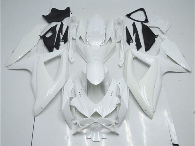 Weiß 2008-2010 Suzuki GSXR 600/750 Motorrad Verkleidung