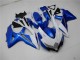 Weiß Blau 2008-2010 Suzuki GSXR 600/750 Motorrad Verkleidung
