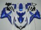 Weiß Blau 2008-2010 Suzuki GSXR 600/750 Motorrad Verkleidung