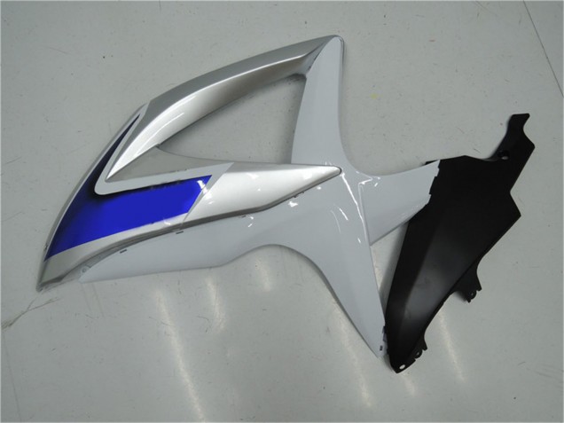 Silber Weiß Blau Schwarz 2008-2010 Suzuki GSXR 600/750 Motorrad Verkleidung