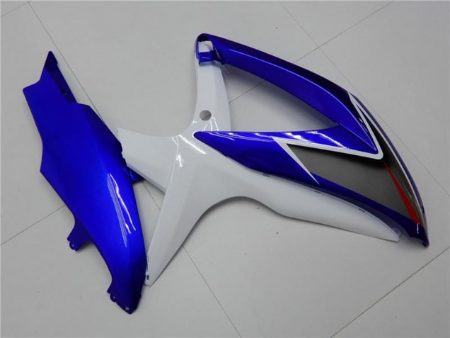 Weiß Blau Schwarz Rot Linie 2008-2010 Suzuki GSXR 600/750 Motorrad Verkleidung