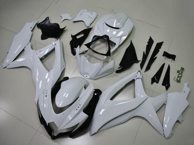 Glänzendes Weiß 2008-2010 Suzuki GSXR 600/750 Motorrad Verkleidung