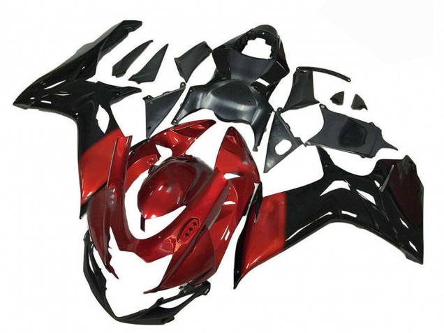 Rot Glänzendes Schwarz 2011-2024 Suzuki GSXR 600/750 Motorrad Verkleidung