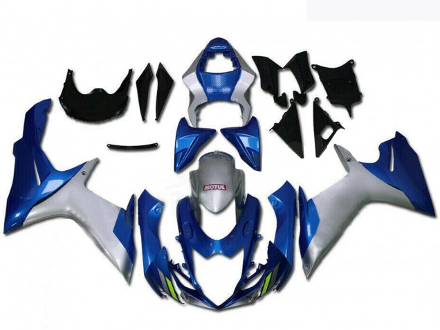 Silber Blau 2011-2024 Suzuki GSXR 600/750 Motorrad Verkleidung