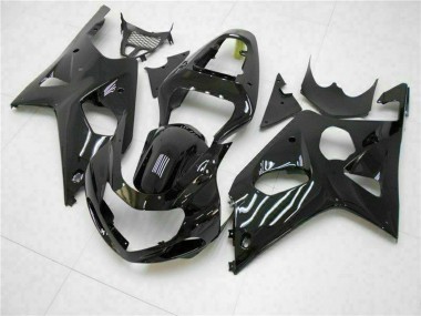 Glänzendes Schwarz 2000-2002 Suzuki GSXR 1000 Motorrad Verkleidung