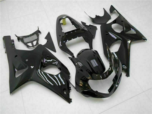 Glänzendes Schwarz 2000-2002 Suzuki GSXR 1000 Motorrad Verkleidung