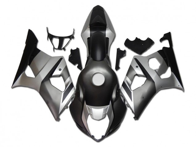 Silber Grau Schwarz 2003-2004 Suzuki GSXR 1000 Motorrad Verkleidung
