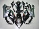 Glänzendes Schwarz Silber 2005-2006 Suzuki GSXR 1000 Motorrad Verkleidung