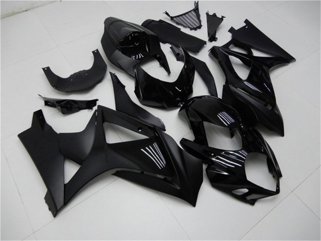 Glänzendes Schwarz Matt Schwarz Kein Aufkleber 2007-2008 Suzuki GSXR 1000 Motorrad Verkleidung