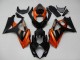 Orange Schwarz 2007-2008 Suzuki GSXR 1000 Motorrad Verkleidung