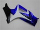 Weiß Blau Schwarz Kein Aufkleber 2007-2008 Suzuki GSXR 1000 Motorrad Verkleidung
