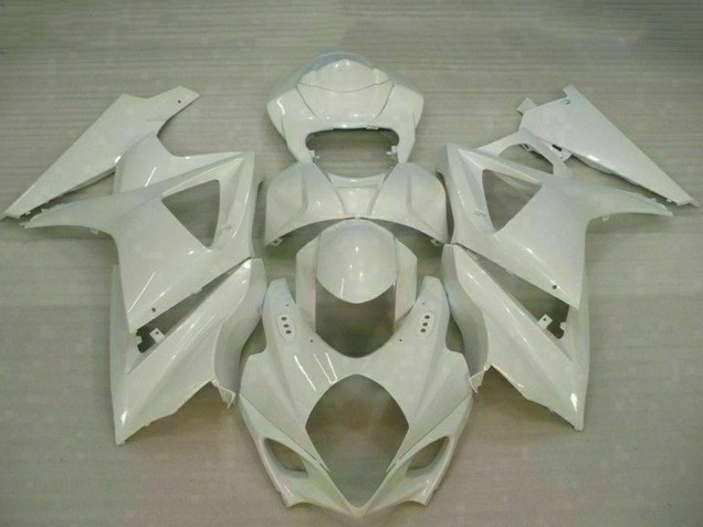 Weiß 2007-2008 Suzuki GSXR 1000 Motorrad Verkleidung