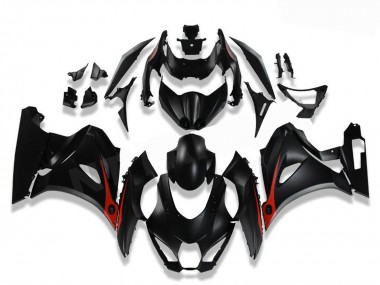 Schwarz Rot 2017-2024 Suzuki GSXR 1000 Motorrad Verkleidung